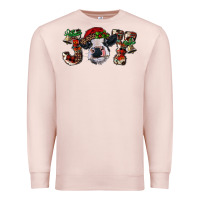 Pale Pink Christmas Joy Heifer Cow Premium Sweatshirt - RanaPortraitStore