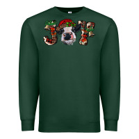 Sports Green Christmas Joy Heifer Cow Premium Sweatshirt - RanaPortraitStore