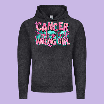 Cancer Pick Up The Wrong Girl Vintage Hoodie Designed By Adodesignshop