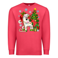 Cardinal Christmas unicorn Premium Sweatshirt - Zillion Design Studio
