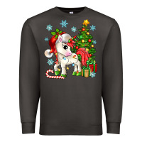 Smoke Christmas unicorn Premium Sweatshirt - Zillion Design Studio