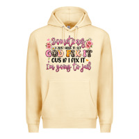 Pina Colada sometimes i just have to let god fix it Premium Hoodie - JahusDesignShop