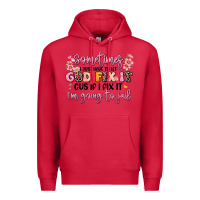 Cardinal sometimes i just have to let god fix it Premium Hoodie - JahusDesignShop