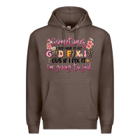 Coffee sometimes i just have to let god fix it Premium Hoodie - JahusDesignShop