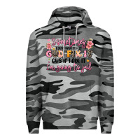 Slate Camo sometimes i just have to let god fix it Premium Hoodie - JahusDesignShop