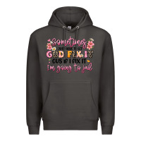 Smoke sometimes i just have to let god fix it Premium Hoodie - JahusDesignShop