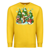 Lemon christmas rabbits Premium Sweatshirt - Zillion Design Studio