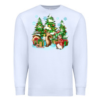 White christmas rabbits Premium Sweatshirt - Zillion Design Studio