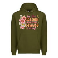 Army Green be the reason someone smiles today Premium Hoodie - JahusDesignShop
