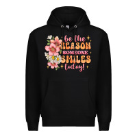 Black be the reason someone smiles today Premium Hoodie - JahusDesignShop