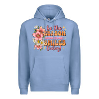 Colony Blue be the reason someone smiles today Premium Hoodie - JahusDesignShop