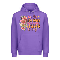 Purple be the reason someone smiles today Premium Hoodie - JahusDesignShop