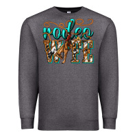 Charcoal Heather rodeo wife western Premium Sweatshirt - texasbilliewilder