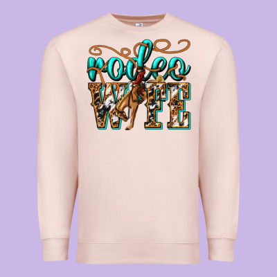 Premium Sweatshirt rodeo wife western