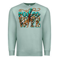 Seafoam rodeo wife western Premium Sweatshirt - texasbilliewilder