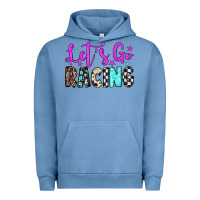 Pigment Pebble Blue let's go racing Urban Hoodie - JahusDesignShop