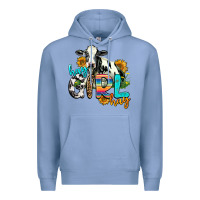 Colony Blue hay girl hay Premium Hoodie - AdoDesignShop