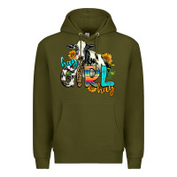Army Green hay girl hay Premium Hoodie - AdoDesignShop