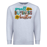 Heather Grey small business hustler Premium Sweatshirt - texasbilliewilder