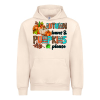 Sandshell autumn leaves pumpkin please Urban Hoodie - AdoDesignShop