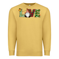 Antique Gold Christmas Love Gnome Premium Sweatshirt - RanaPortraitStore