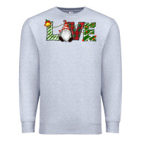 Heather Grey Christmas Love Gnome Premium Sweatshirt - RanaPortraitStore