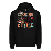 Black cooking is love made edible Premium Hoodie - AdoDesignShop