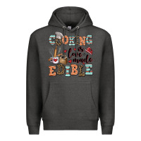 Charcoal Heather cooking is love made edible Premium Hoodie - AdoDesignShop