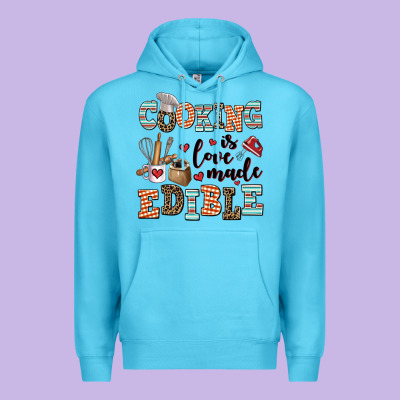 Cooking Is Love Made Edible Premium Hoodie Designed By Adodesignshop