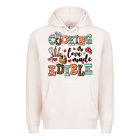 Pale Pink cooking is love made edible Premium Hoodie - AdoDesignShop