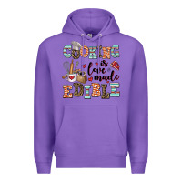 Purple cooking is love made edible Premium Hoodie - AdoDesignShop