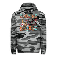 Slate Camo cooking is love made edible Premium Hoodie - AdoDesignShop
