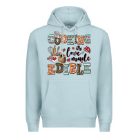 Blue Mist cooking is love made edible Premium Hoodie - AdoDesignShop