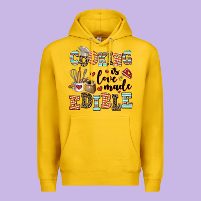 Cooking Is Love Made Edible Premium Hoodie Designed By Adodesignshop