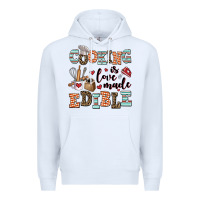 White cooking is love made edible Premium Hoodie - AdoDesignShop