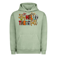 Pigment Oil Green why hello there fall Urban Hoodie - AdoDesignShop