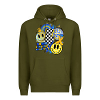 Army Green retro down syndrome awareness Premium Hoodie - JahusDesignShop