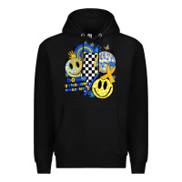 Black retro down syndrome awareness Premium Hoodie - JahusDesignShop