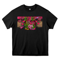 Black Stuck On You Heavy Core Tee - CowhideDigitalArt