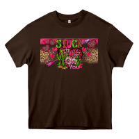 Chocolate Brown Stuck On You Heavy Core Tee - CowhideDigitalArt