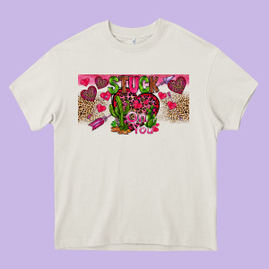 Stuck On You Heavy Core Tee Designed By Cowhidedigitalart