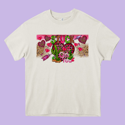 Stuck On You Heavy Core Tee Designed By Cowhidedigitalart