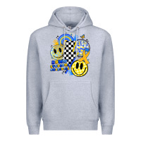 Heather Grey retro down syndrome awareness Premium Hoodie - JahusDesignShop