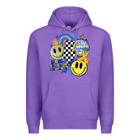 Purple retro down syndrome awareness Premium Hoodie - JahusDesignShop