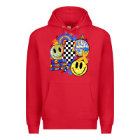Red retro down syndrome awareness Premium Hoodie - JahusDesignShop