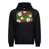 Black baseball glove background Urban Hoodie - JahusDesignShop