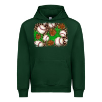 Forest Green baseball glove background Urban Hoodie - JahusDesignShop