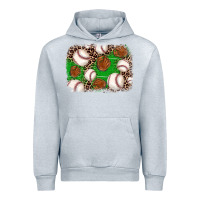 Heather Grey baseball glove background Urban Hoodie - JahusDesignShop