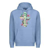 Colony Blue god says you are cross Premium Hoodie - JahusDesignShop