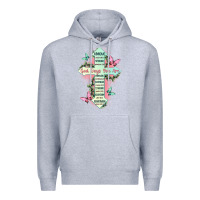 Heather Grey god says you are cross Premium Hoodie - JahusDesignShop